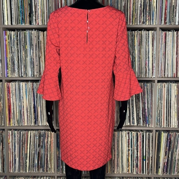 NWT Banana Republic Printed Dress in Red and Black Mandala Print Size Small - Picture 3 of 6